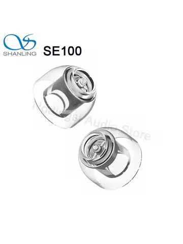 SHANLING SE100 HiFi Silicone Eartips Earplug Nozzle Earphone Silicone Case Tip Built-In Metal Divide