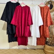 kurung  cempaka sulam cotton