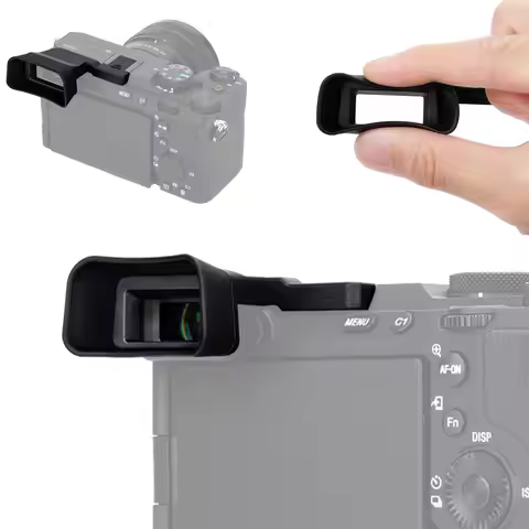 Soft Silicon Long Camera Eyecup Viewfinder Eyeshade for Sony A7CII A7CR Eyepiece Eye Cup Eyeshade Pr