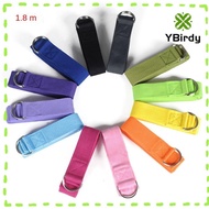 YRBWDYZDH Exercise Straps, Flexibility 1.8mx3.8cm Yoga Strap, Durable Cotton Adjustable D-Ring Buckl