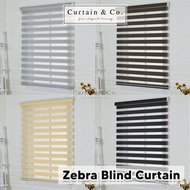 Curtain & Co. Zebra Blind Curtain Bidai Zebra Blind Roller Blind Shades Outdoor Bidai Tingkap Bidai 