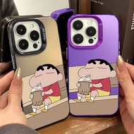 Cute Cartoon Milk Tea Xiaoxin Phone Case Compatible for IPhone 13 15 12 11 14 Pro Max XR X XS MAX 15Plus 7/8 Plus Se2020 Hard Silicone Anti Drop Large Hole Phone Case