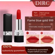 liptint liptint waterproof Diao DIRC Lipstick Flame Blue Gold Velvet Matte 999 Long-Lasting Non-Fade