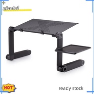 NICO Alloy Folding Portable Laptop Desk Ergonomic Aluminum Bed Laptop Stand Pc Table Notebook Table Desk Stand With