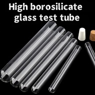 Borosilicate 3.3 Glass Tube And High Temp Lab Test Tube, Flat Rim/Flat Bottom/Round Bottom Designs, 