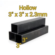 Hollow 3" x 3" x 2.3mm Mild Steel Square Tube Square Hollow Besi Hollow Besi Empat Segi 方喉 正方形铁