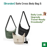 BRANDEN Safe Cross Body Bag S | Authentic Brand Product | Anti-Cut, RFID Safe, Lock Zip