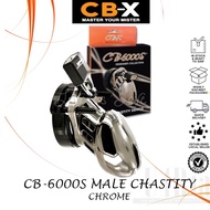 CB-X CB-6000S 2.5 Inch Male Chastity Device Chrome (CB-X Authorized Dealer)