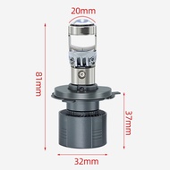 H4 Lens Car LED Headlight 9003 Fisheye Lens Headlight Distance Near Integrated Motorcycle Laser Bulb
