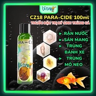Cz18 PARACIDE 100ml - PARA-CIDE Solution to treat external parasites for ornamental fish (Company Pr