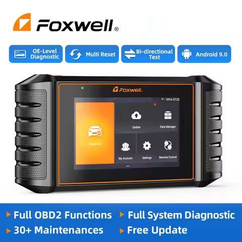 All System Code Reader FOXWELL NT710 For Toyota Bi-Directional Test IMMO A/F 30+ Reset ODB2 Scanner 