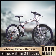 🔥Sell at a loss🔥Begasso Shimano Folding Mountain bike 26 inch 21Speed Cross-country bicycle MTB bike Basikal dewasa