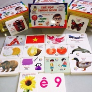 Bộ thẻ học thông minh 16 chủ đề song ngữ Tiếng Anh cho bé gồm 416 thẻ