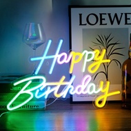Happy Birthday Neon Sign Birthday Party Event Decoration Light Led neon light Event
