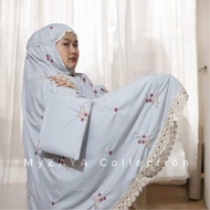 Mukena Dewasa Katun Premium Motif Butterfly Mewah Elegan Free Tas Cantik