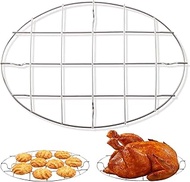 T&B 9.8x6.7 Inch Oval Roasting Cooling Rack 304 Stainless Steel Baking Broiling Rack Cookware 0.8 In