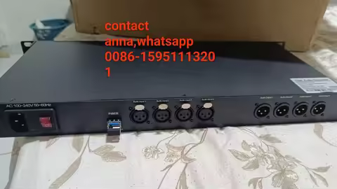 20KM LC fiber 4 channel bidirectional XLR balanced audio in， audio out Fiber Converter extender tran