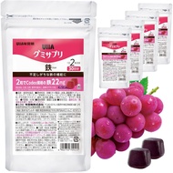 UHA Mikakuto Gummy Supplement Iron Grape Flavor (Iron supplement/Collagen/Snack/Nutritional suppleme