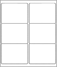 BESTEASY 3 1/3" x 4" Labels Shipping Labels for Laser Inkjet Printers, 6 Up Self Adhesive FBA Addres