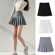 High-End Pleated Skirt Gray jk Uniform Short Skirt Small Guy Anti-glare Safety Pants Slimmer Look a-