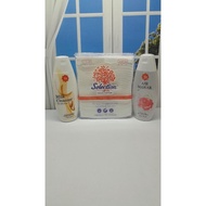 Viva 3-in-1 Package 100mlair mawar and Milk cleanser [Jicama] + Kapas