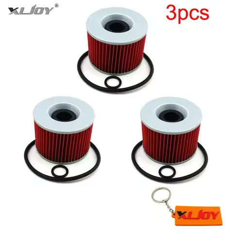 3pcs Oil Filters For KAWASAKI EX250R NINJA 250 ZR400 ZR750 ZR7 750 ZZR1100 ZX600 ZR1100 ZG1000 ZRX12