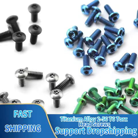 Custom Titanium Alloy 2-56 T6 Torx Head Screws Pocket Clip Screws for Benchmade Bugout 535 Spyderco