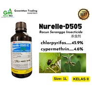 1L Racun Serangga Nurelle 505 Insecticide- 杀虫剂 chlorpyrifos/cypermethrin