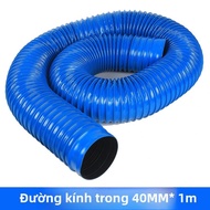 Blue PVC Industrial Dust Collection Flexible Hose for Woodworking Carving Polishing Ventilation Pipe