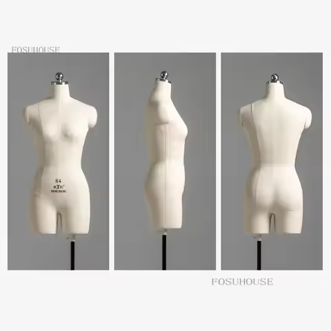 Pinnable PU Foam Female Mannequin Dress Form Display Stand for Clothing Design Sewing Dressmaker Man