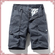 DRAWSTRING GARTERED SIX POCKET CARGO SHORTS FOR MENS PREMIUM QUALITY FABRIC COTTON STRECH NO FADING