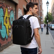 40L Expandable Travel Backpack for Men Business Waterproof Large Capacity Beg Galas with 15.6" Lapto