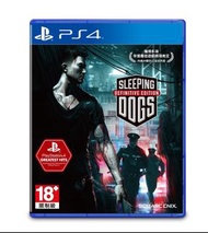(全新) PS4 Sleeping Dogs Definitive Edition (行版, 中文字幕, 廣東話) - 香港祕密警察 無間道 古惑仔 香港背景 電影化取消