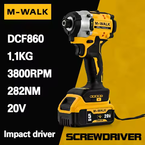 M-WALK DCF860 Impact Driver 3800RPM Electric Driver 1/4in Brushless Cordless screwdrivers Power Tool