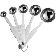 5 Piece Set OstWony Measuring Spoon Set, Including 1/8 Teaspoon, 1/4 Teaspoon, 1/2 Teaspoon, 1 Teasp
