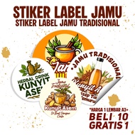 TRADITIONAL JAMU STICKERS JAMU LEBAL STICKER/S JAMU STICKER/S JAMU STICKER/S JAMU BOTTLE STICKERS