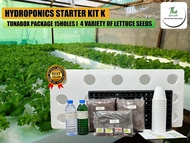 HYDROPONICS STARTER KIT K - 4VARIETY OF LETTUCE SEEDS/GREEN RAPID/ROMAINE/ICEBERG/RED LETTUCE/COMPLETE PACKAGE FOR HYDROPONICS