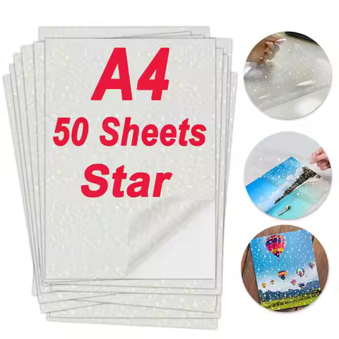 50 Sheets Adhesive Cold Lamination Film Plastic Hot Stamping On Photo Laminating Film for Protecting