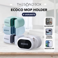 Ecoco Mop Holder No Drill Bathroom Mop Holder Waterproof Hanger Clip Wall Mop Rack Bathroom Holder S
