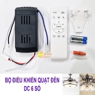 Bộ điều khiển quạt trần có đèn DC 6 số 35W_ Chỉ dùng cho quạt cánh cụp cánh xoè