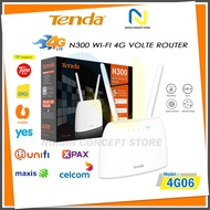 Tenda 4G06 N300 4G Voice 4G Router - SIM Card/Hotspot Router/Modem- Voice Call/VoLTE