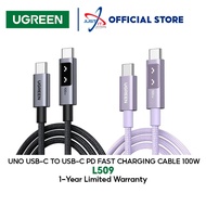 UGREEN UNO (L509) USB-C TO USB-C 100W PD FAST CHARGING SMART DIGITAL DISPLAY - 1M / 2M / 3METER