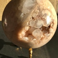 巨型 櫻花瑪瑙球 瑪瑙爆晶 開口笑 水晶球 擺設 天然原石