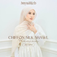 Amyrahijab Chiffon Silk Curve Shawl 2m