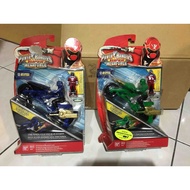 Bandai Power rangers Megazords Megaforce Zord builder Key Launcher cycle Green BLUE NEW