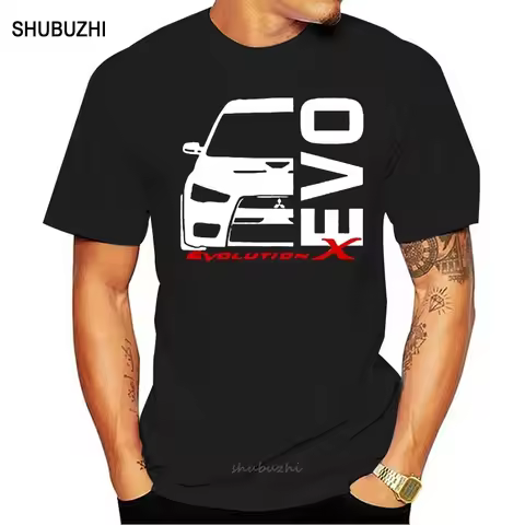 EVO X 10 Lancer Evolution T shirt men cotton tshirt summer brand teeshirt euro size