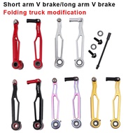 Litepro Folding Bike Short / Long arm V Brake Clamp CNC 14 16 20 inch 412 Folding Bike V Brake 82mm 108mm  Folding bicycle accessories