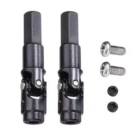 Metal Front Axle Drive Shaft 5mm Combiner Wheel Hex Adapter Upgrade Part For WPL C14 C24 C34 B14 B24