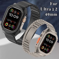 Luxury Stainless Steel Case Mod Kit for iWatch Ultra 2/Ultra 49MM Metal Strap for IWatch Series 49Mm Accessories