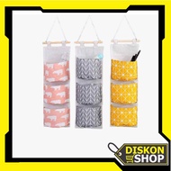 GANTUNGAN Shop - H544 Multi-Function 3-Pocket Hanger Organizer Hanger/ Hanging Organizer Pouch/
